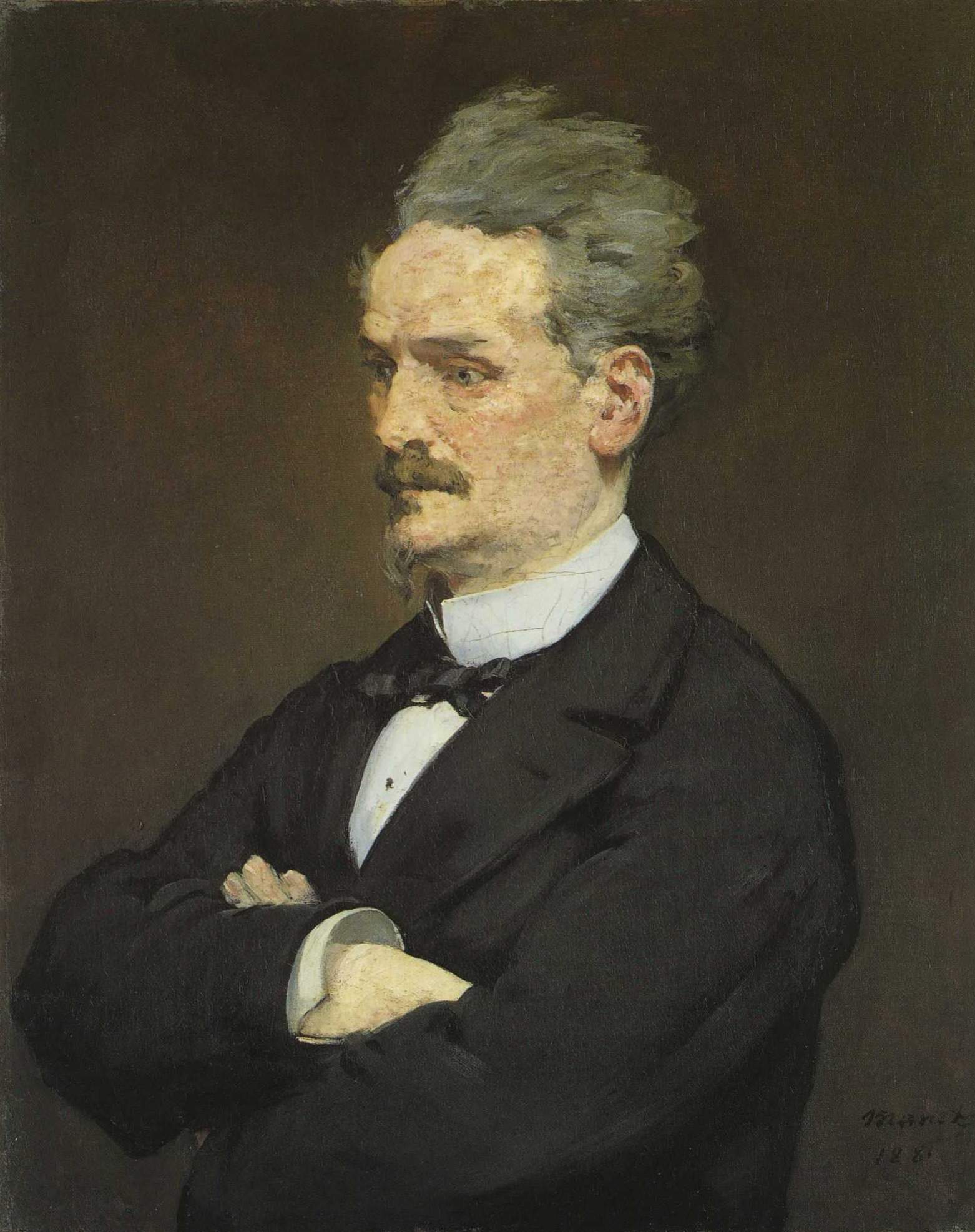 Imagem de referência de Retrato de Henri Rochefort, descrito nos dados abertos como pintura de Édouard Manet