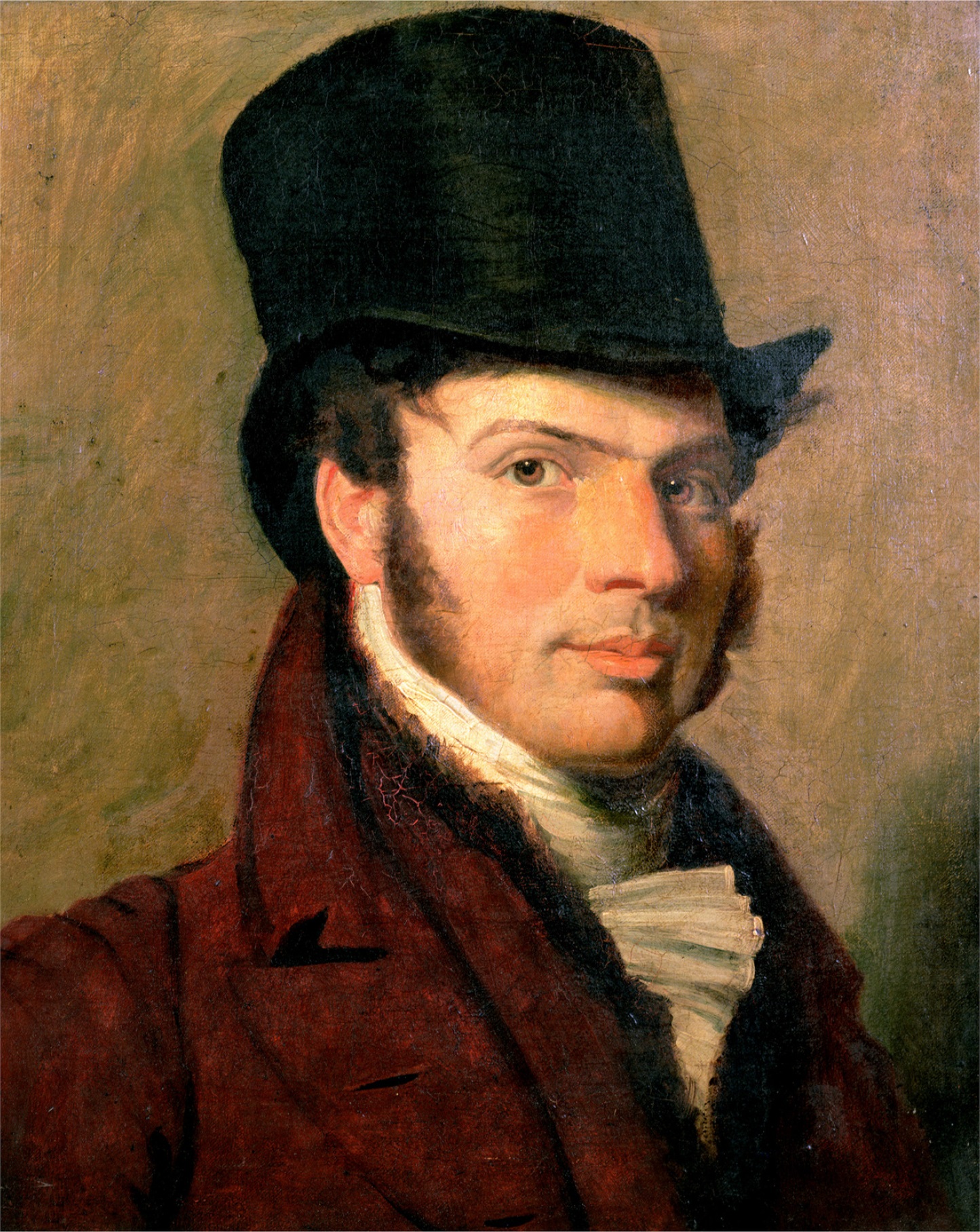 Imagem de referência de Retrato de um homem jovem, descrito nos dados abertos como pintura de Mestre das Meias Figuras