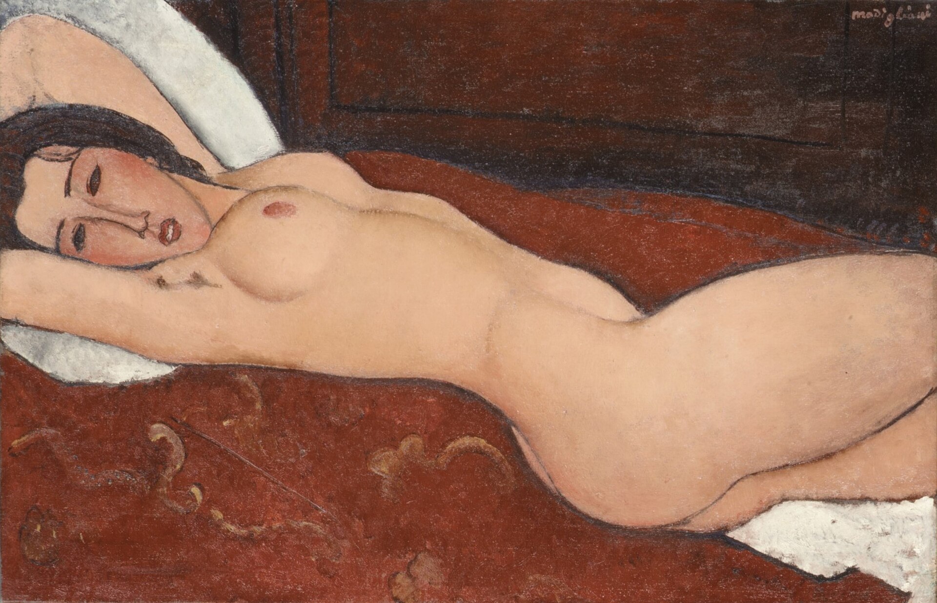 Imagem de referência de Nu reclinado, descrito nos dados abertos como pintura de Amedeo Modigliani