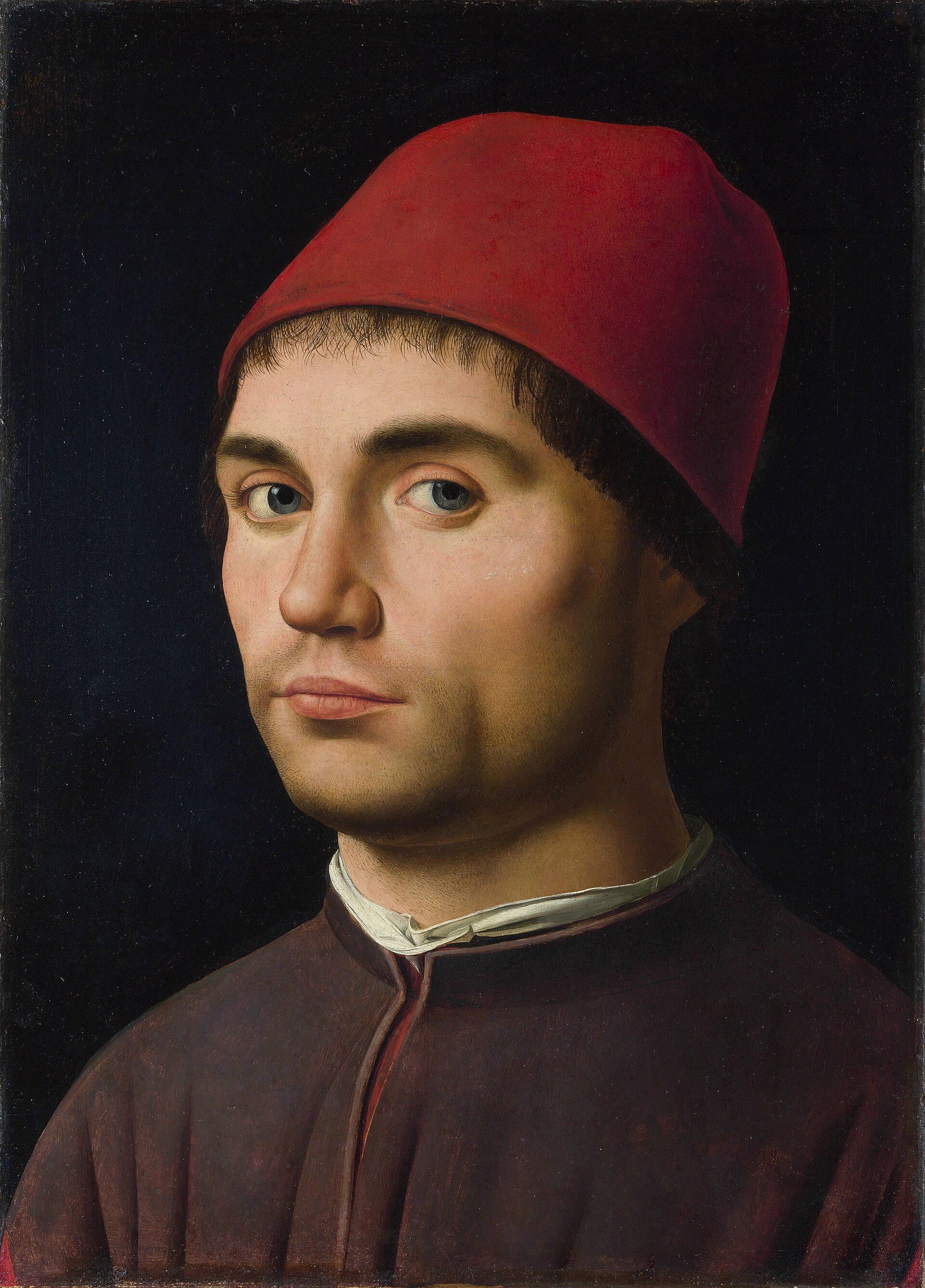 Imagem de referência de Retrato de um homem, descrito nos dados abertos como pintura de Jan van Scorel