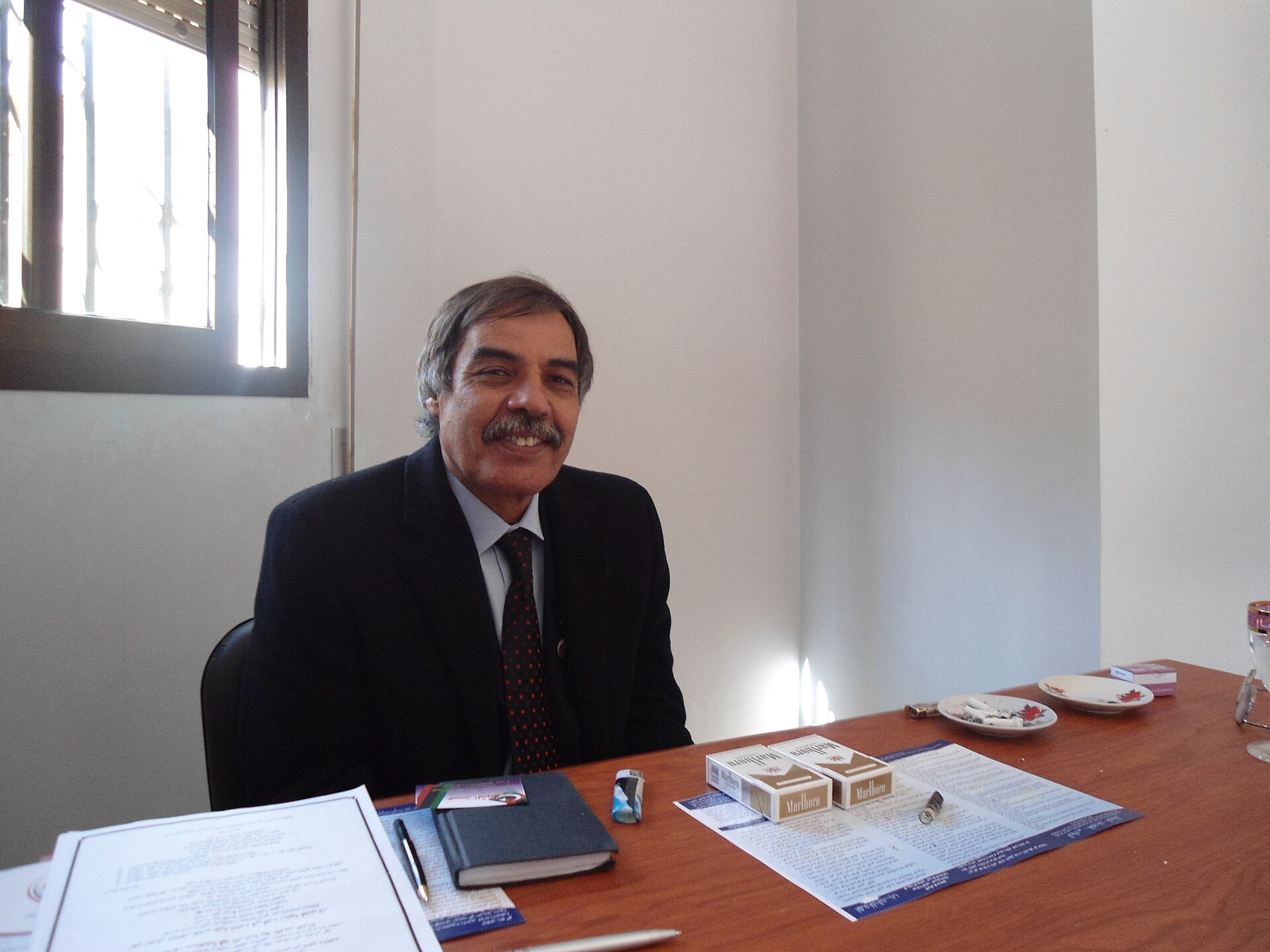 Imagem de referência relacionada a Ali Tarhouni, item descrito como político líbio