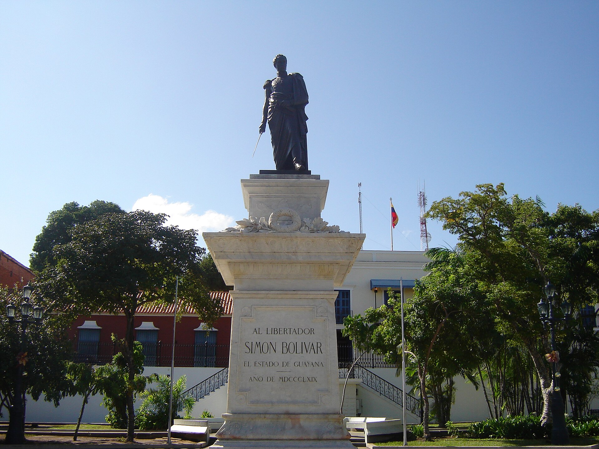 Imagem de referência relacionada a Santo Tomé de Guayana, item descrito como povoação colonial espanhola no baixo Orinoco, na actual Venezuela