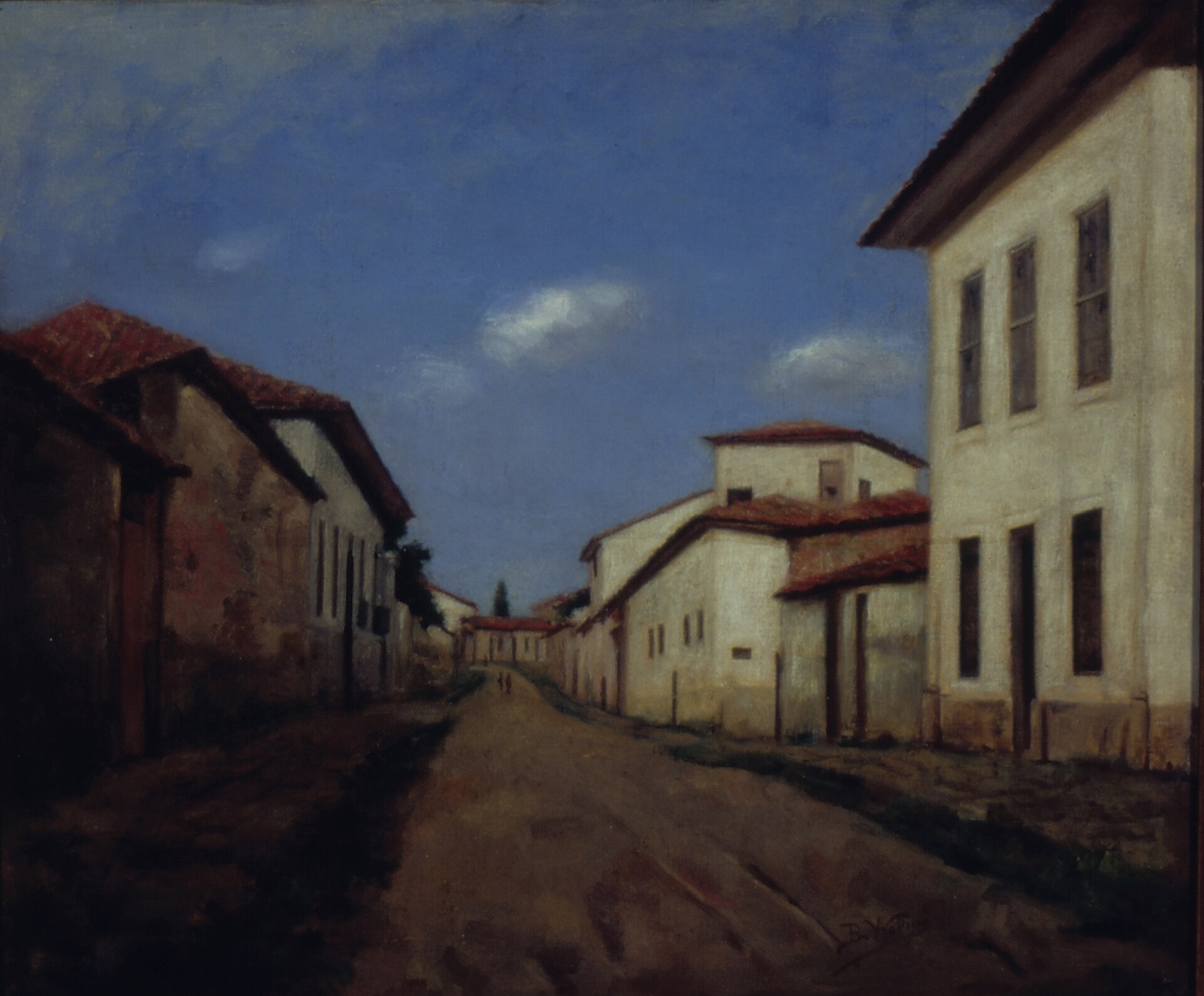 Imagem de referência de Rua Tabatinguera, 1860, descrito nos dados abertos como pintura de Bertha Worms