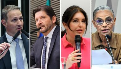 Real Time: Derrite lidera corrida ao Senado em SP, seguido por André do Prado, Tebet e Marina