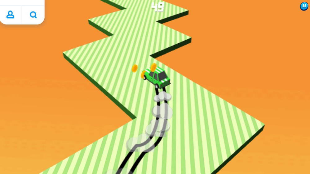 Drift Boss possui um gameplay bem simples, mas que exige bons reflexos — Foto: Reprodução/Rafael Monteiro
