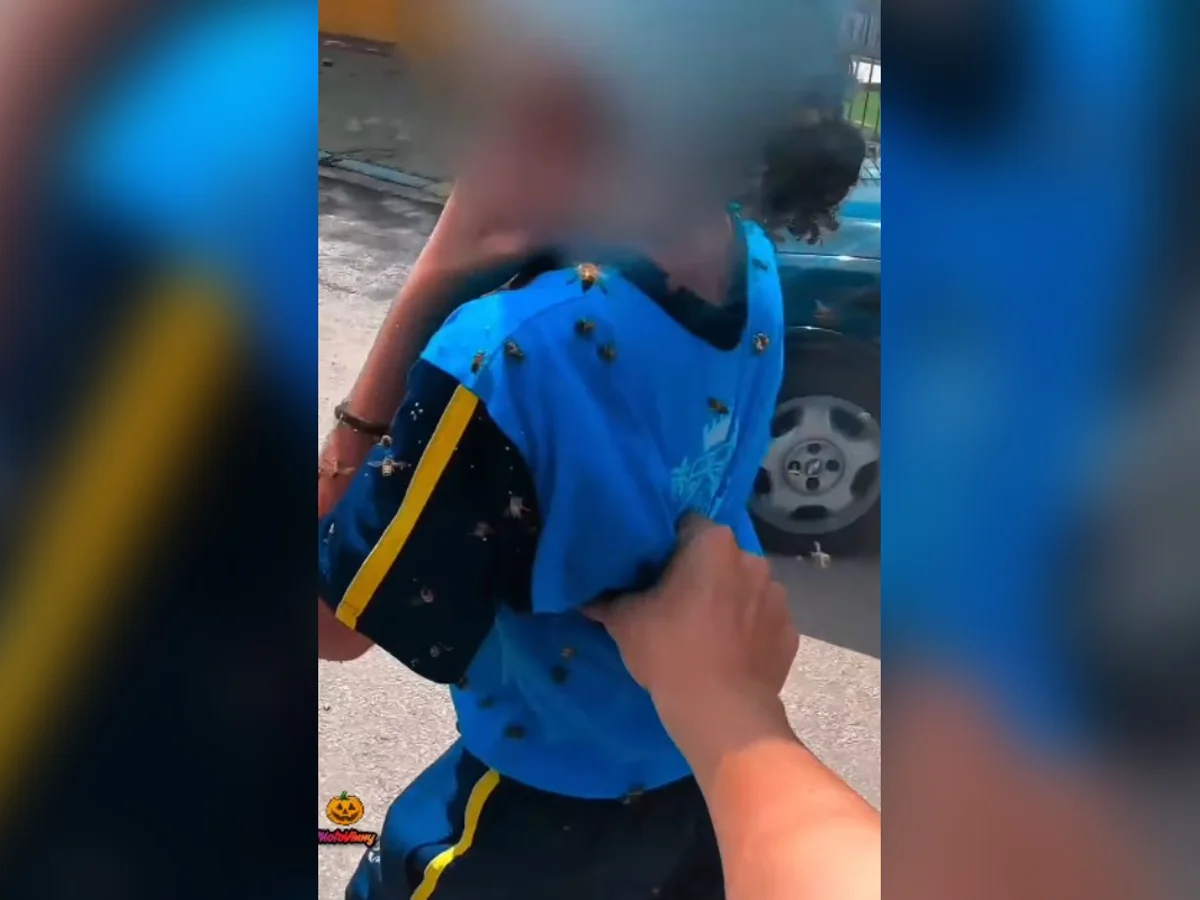 Motoboy que salvou criança de ataque de abelhas vira herói nas redes