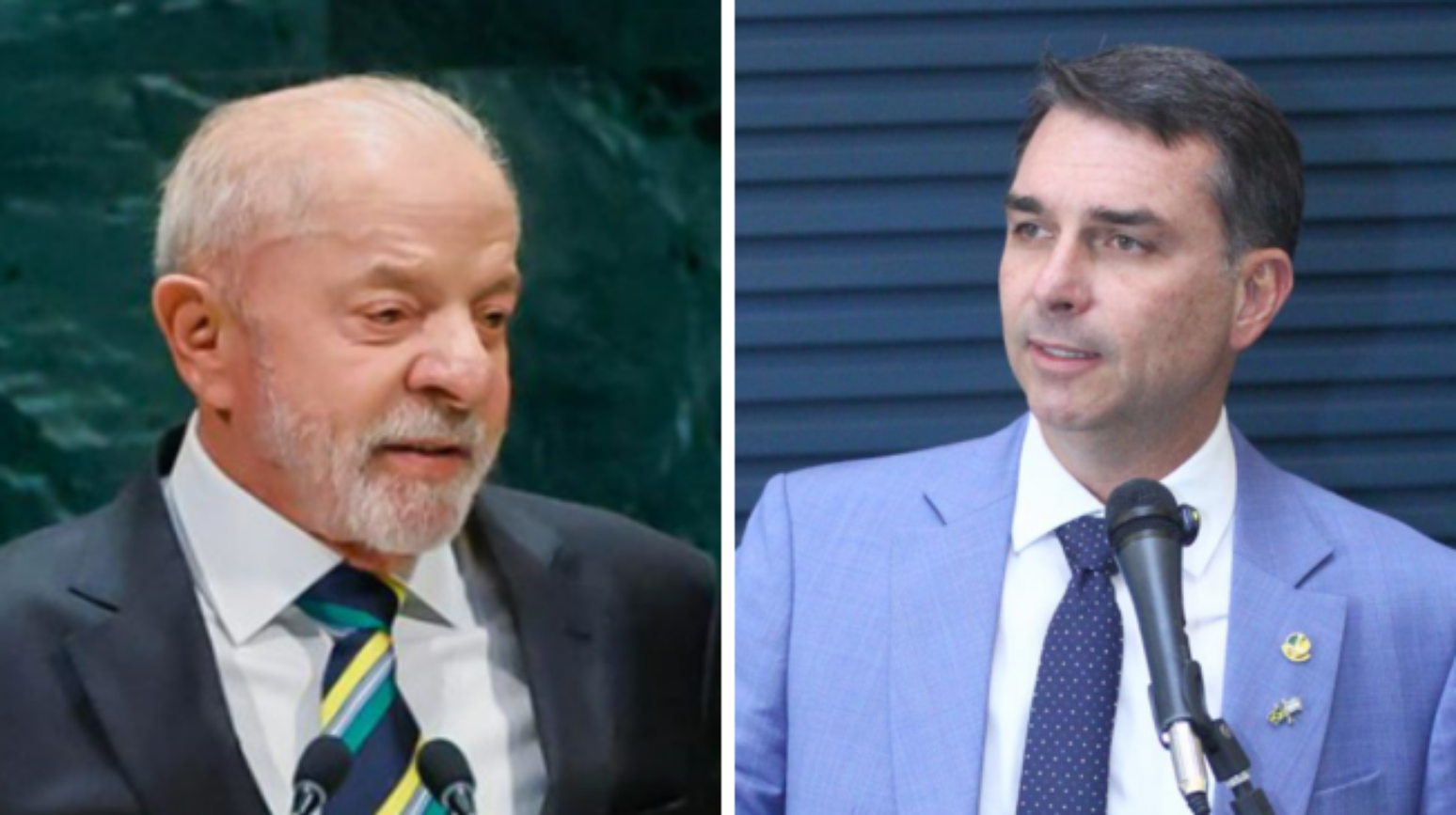 Luiz In&aacute;cio Lula da Silva (PT) e Fl&aacute;vio Bolsonaro (PL)
