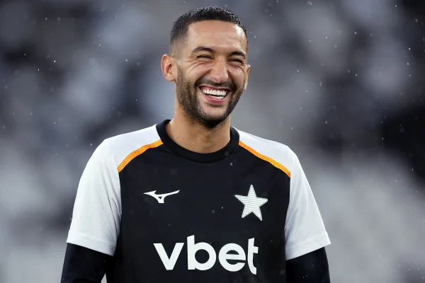 Em estreia de Tite no Botafogo, Ziyech é relacionado pela primeira vez