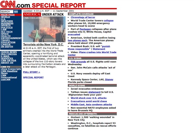 11 de Setembro: a internet quase parou no dia dos ataques; relembre