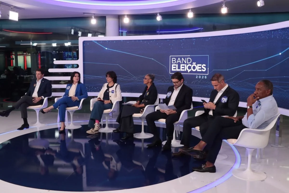 Candidatos ao Senado por SP em debate da Band