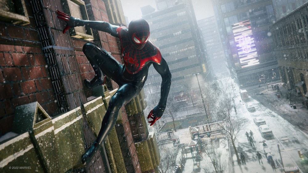 Controle Miles Morales, o novo Homem Aranha em Marvel's Spider-Man: Miles Morales — Foto: Reprodução/Steam