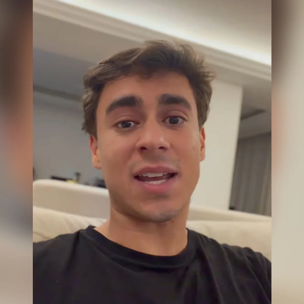 Nikolas faz "react" de vídeo selfie de Lula: "Não consegue, tadinho"