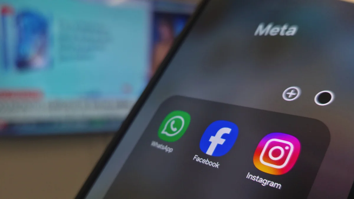 aplicativos da meta; whatsapp, facebook e instagram