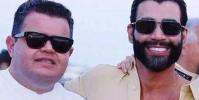 O empres&aacute;rio controlador da VaiDeBet, Andr&eacute; Rocha, e o cantor Gusttavo Lima Foto: Justi&ccedil;a do Estado de Pernambuco / BBC News Brasil