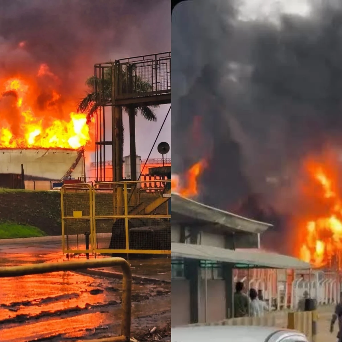 Incêndio atinge tanque de usina de álcool no interior de SP: "Muito fogo"