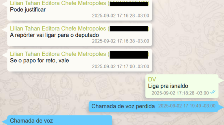 Vorcaro tentou barrar publicação sobre Hugo Motta no Metrópoles e CEO respondeu: 'Essa aí ficou difícil'