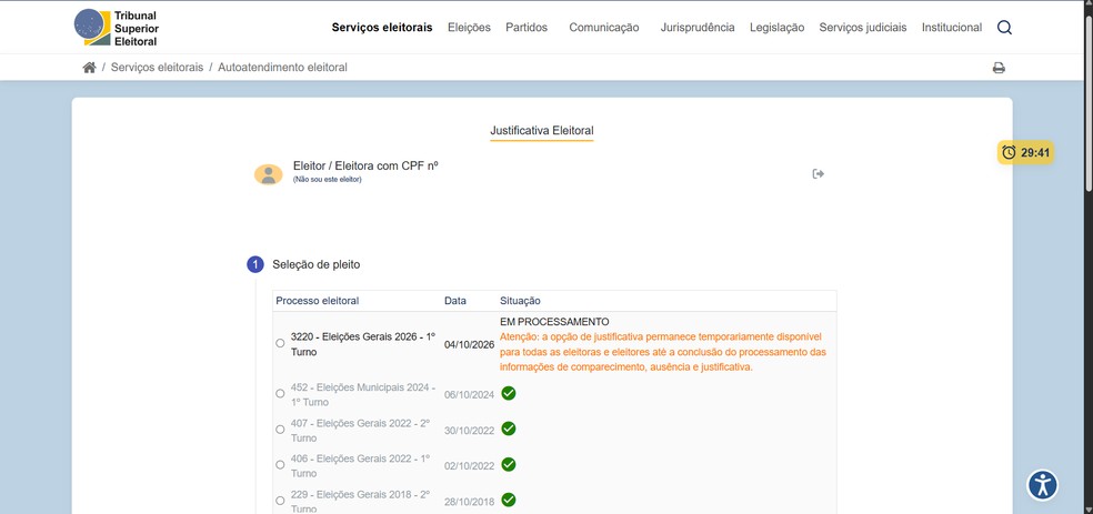 Verificar situação eleitoral no TSE: veja como saber se seu voto foi computado