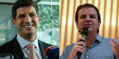 Jo&atilde;o Campos (PSB) e Eduardo Paes (PSD) foram reeleitos como prefeitos em 2024 Foto: Antonio Cruz/Ag&ecirc;ncia Brasil e T&acirc;nia R&ecirc;go/Ag&ecirc;ncia Brasil