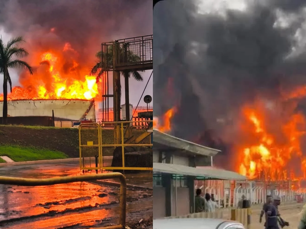 Incêndio atinge tanque de usina de álcool no interior de SP: "Muito fogo"