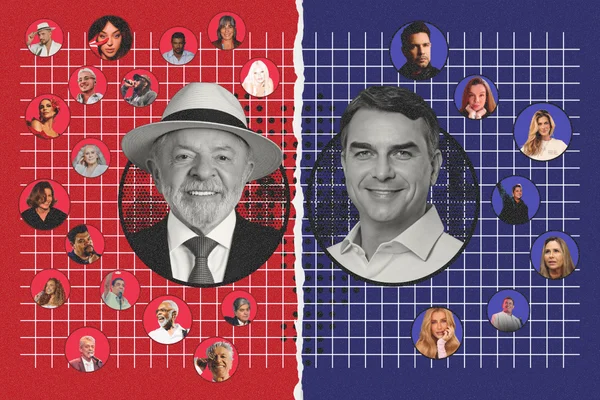 Infográfico: veja famosos que declararam apoio aos candidatos à Presidência