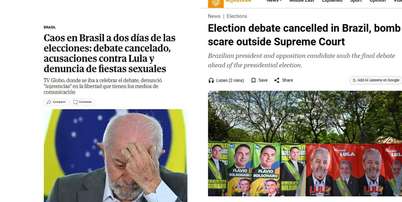 Ve&iacute;culos citaram que emissora cancelou debate por &ldquo;interfer&ecirc;ncia na liberdade&rdquo; e &ldquo;inseguran&ccedil;a jur&iacute;dica&rdquo; ap&oacute;s decis&otilde;es do TSE e STF Foto: Reprodu&ccedil;&atilde;o