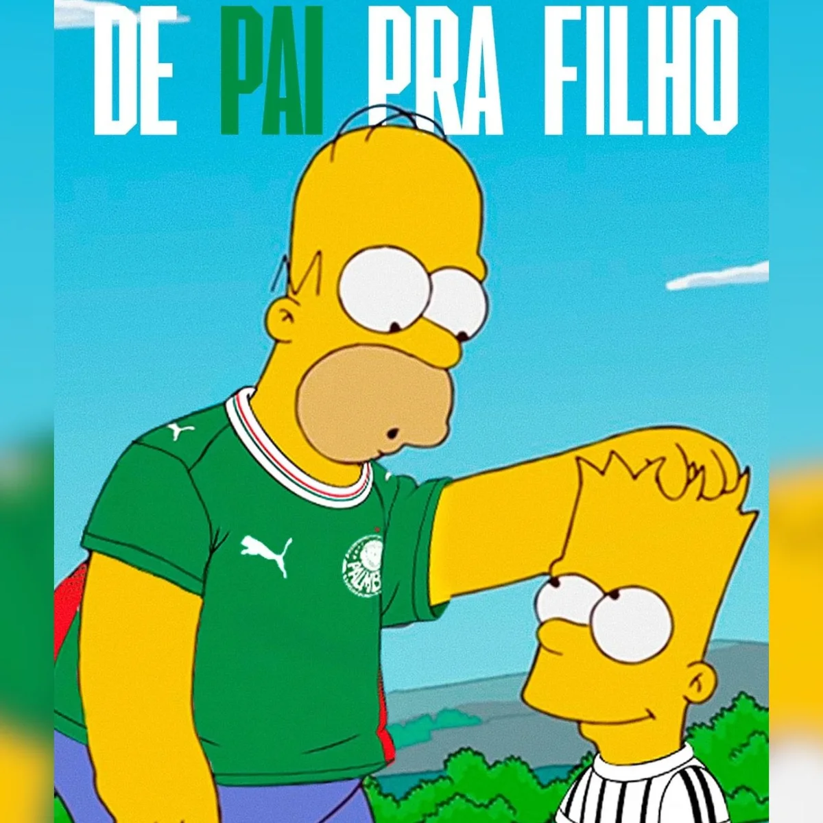Palmeiras provoca Corinthians após goleada no Brasileirão: "Paternidade"
