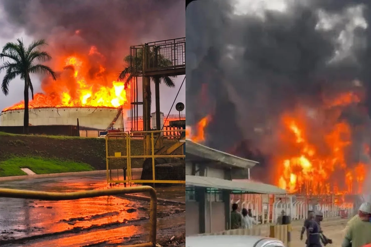 Incêndio atinge tanque de usina de álcool no interior de SP: "Muito fogo"